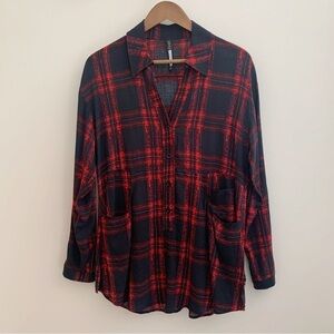 Plenty Tracy Reese Tunic Blouse Kennebec Plaid